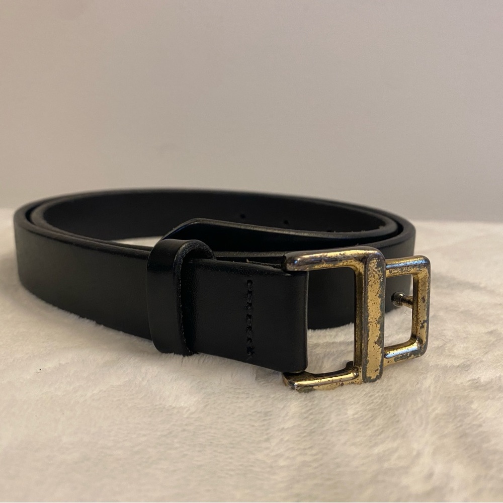Banana Republic Black Leather Prong/Pin Buckle Belt 371446 - Small